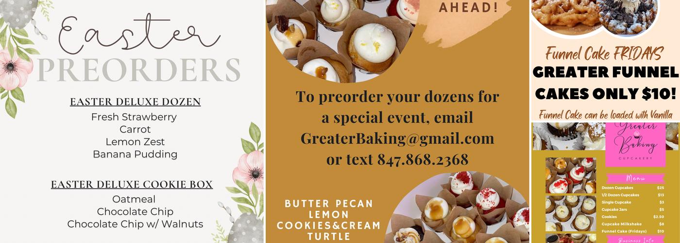 Greater Baking Menu