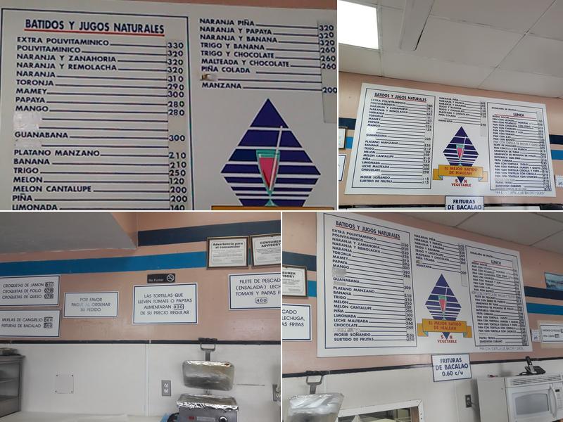S & N Vegetables Menu