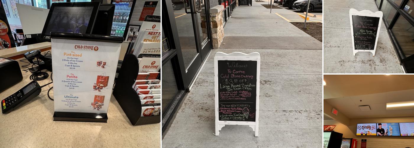 Cold Stone Creamery Menu