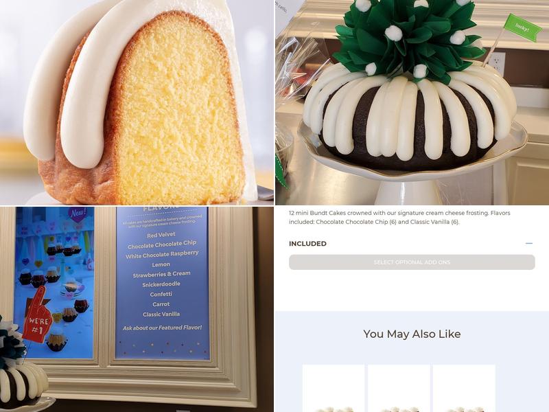 Nothing Bundt Cakes Menu