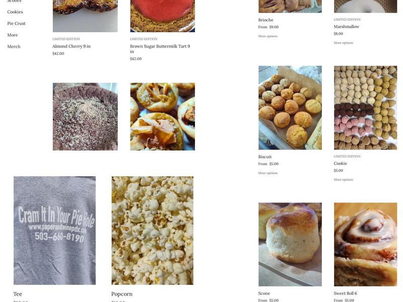 Paper and Twine PDX Menu