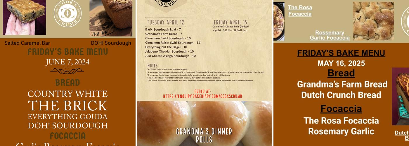 Cook's Crumb Menu