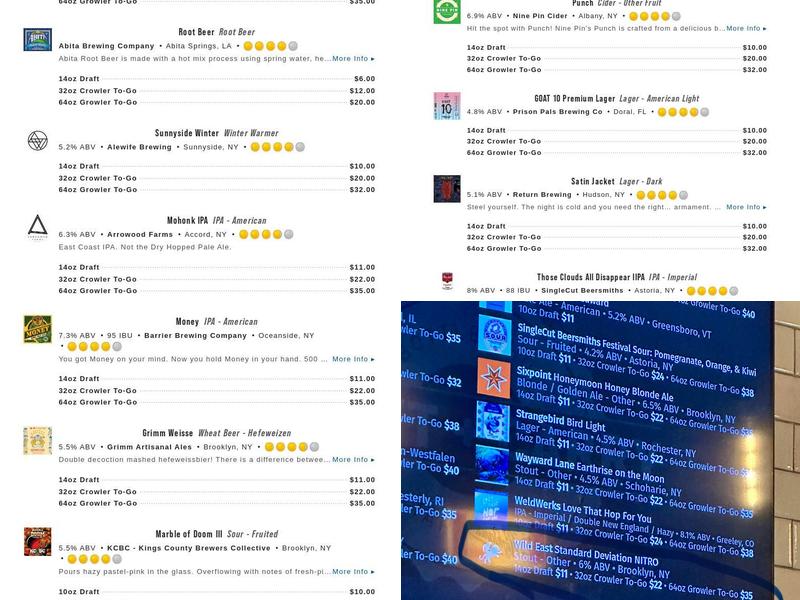 Craft+Carry Chelsea Menu