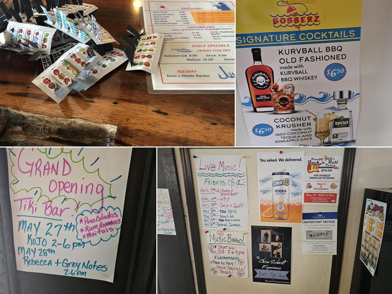 Bobberz Menu
