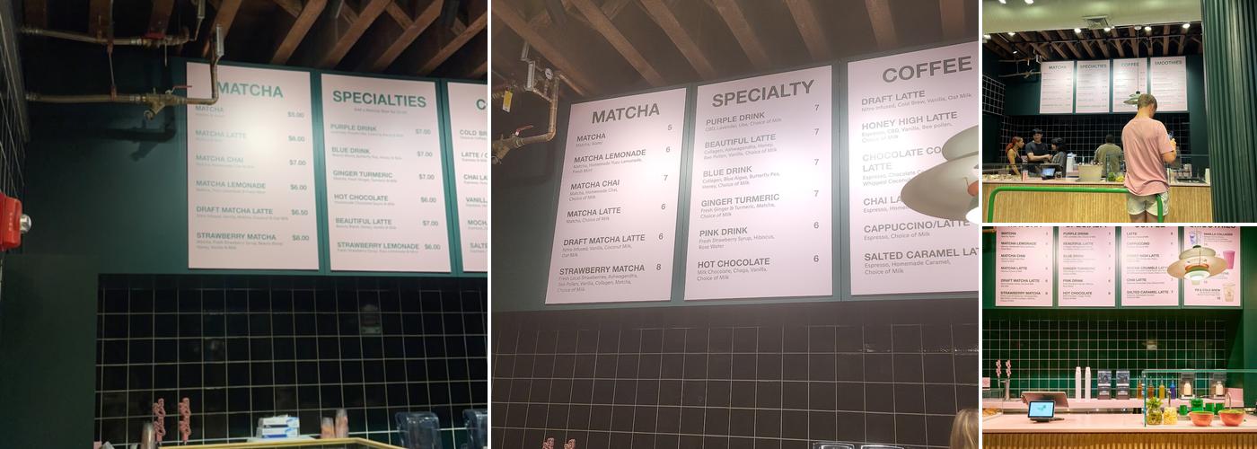 Cha Cha Matcha (DUMBO) Menu