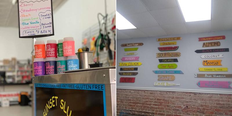 Main Street Sunset Slush - Classic Italian Ice Menu