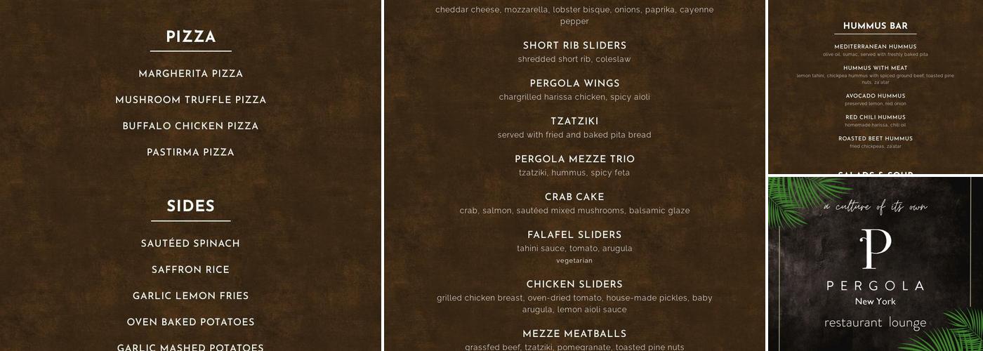 Pergola Menu