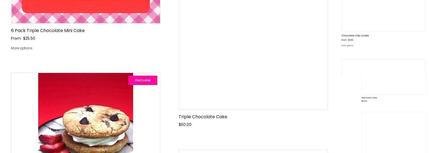 Desserts by Claudia Menu