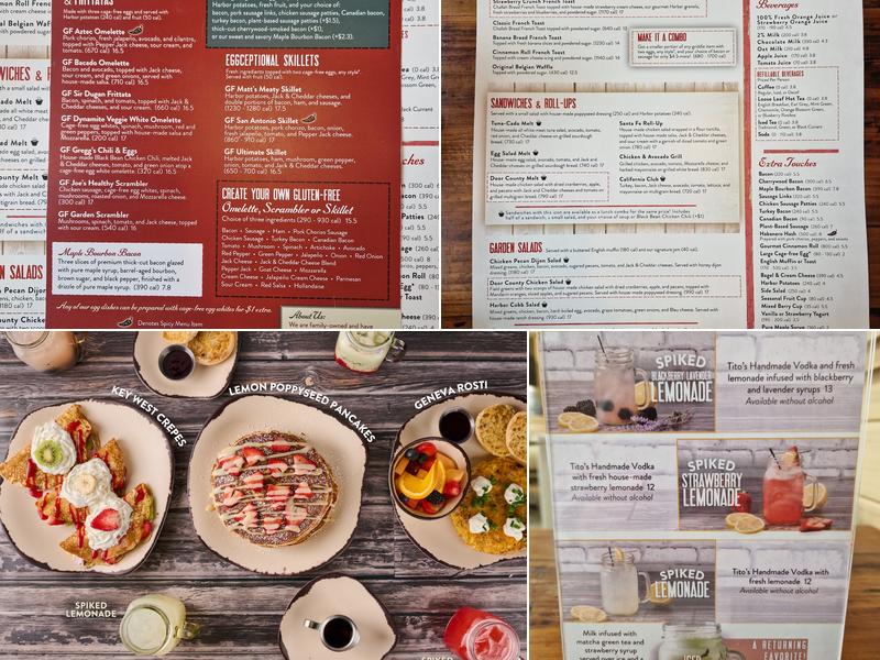 Egg Harbor Cafe Menu