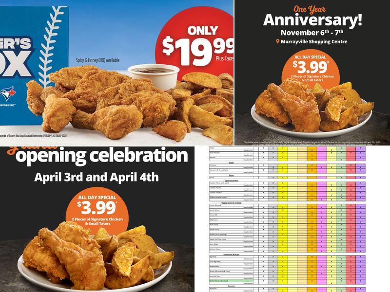 Mary Brown's Chicken Menu