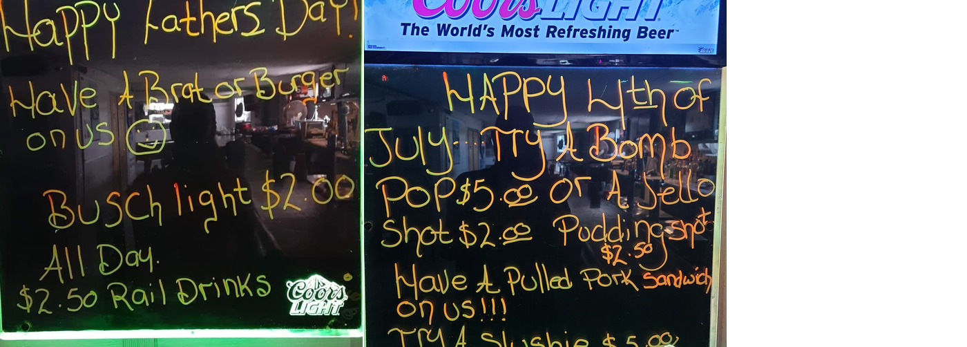Dew Drop Inn Menu