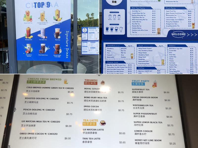 Chakaa Tea Shoppe Menu