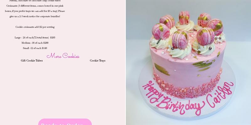 CupKates Bakery Menu