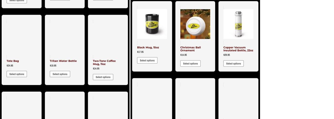 The Dinner Detective Philadelphia Menu