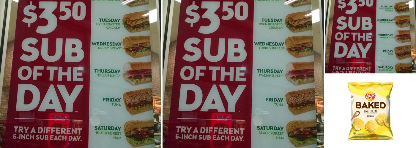 Subway Menu