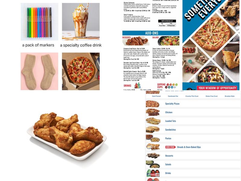 Domino's Pizza Menu