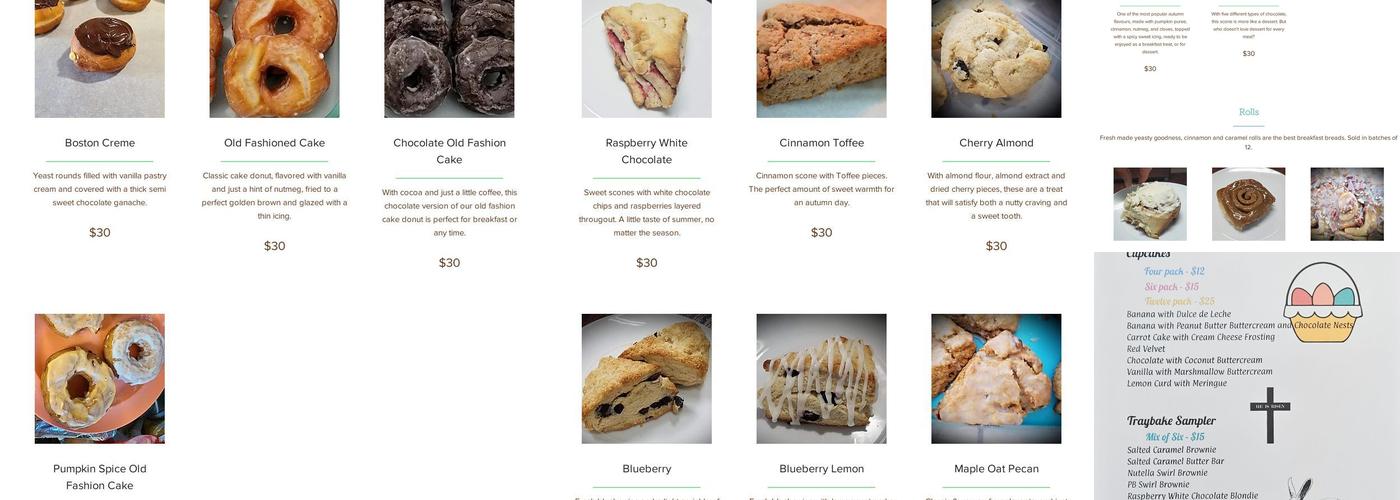 Killer Frosting Menu