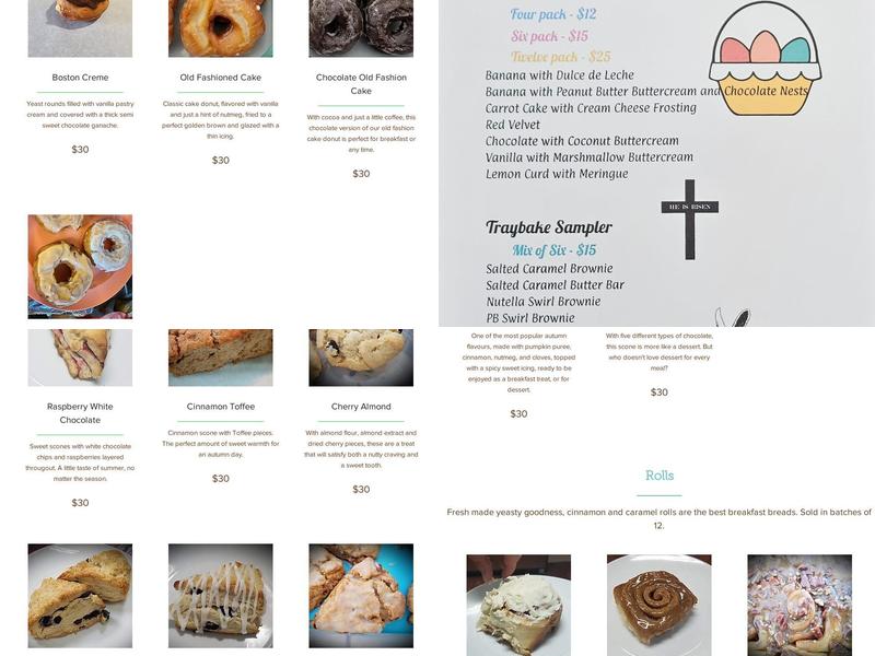 Killer Frosting Menu