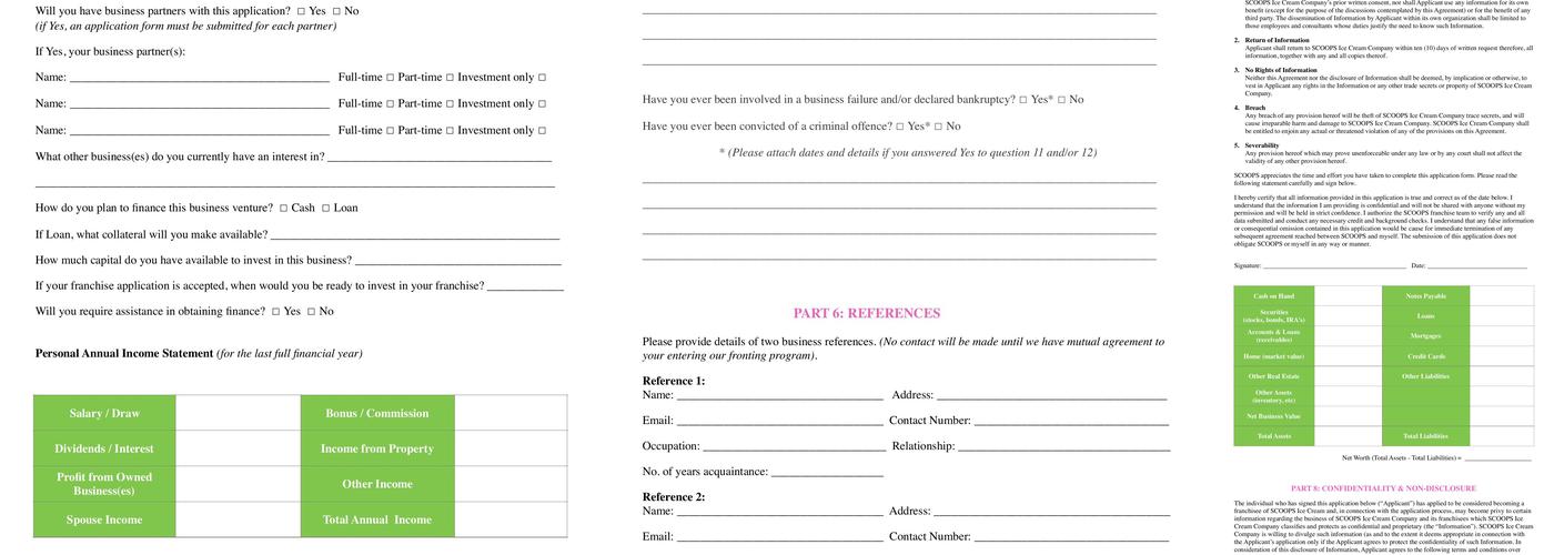 Scoops LaGrange Menu