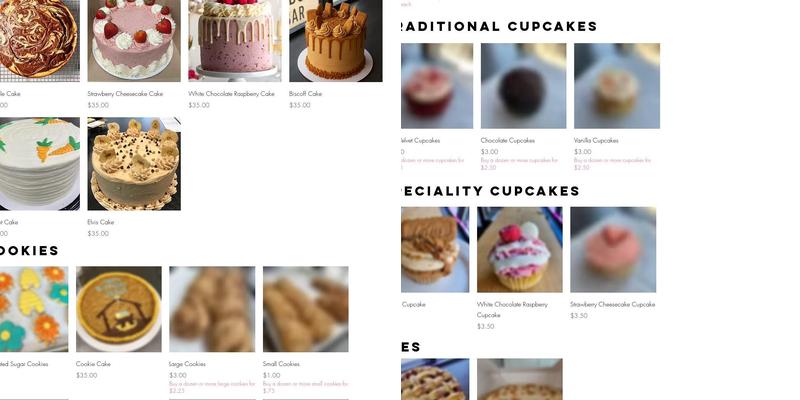 GG Sweets Menu