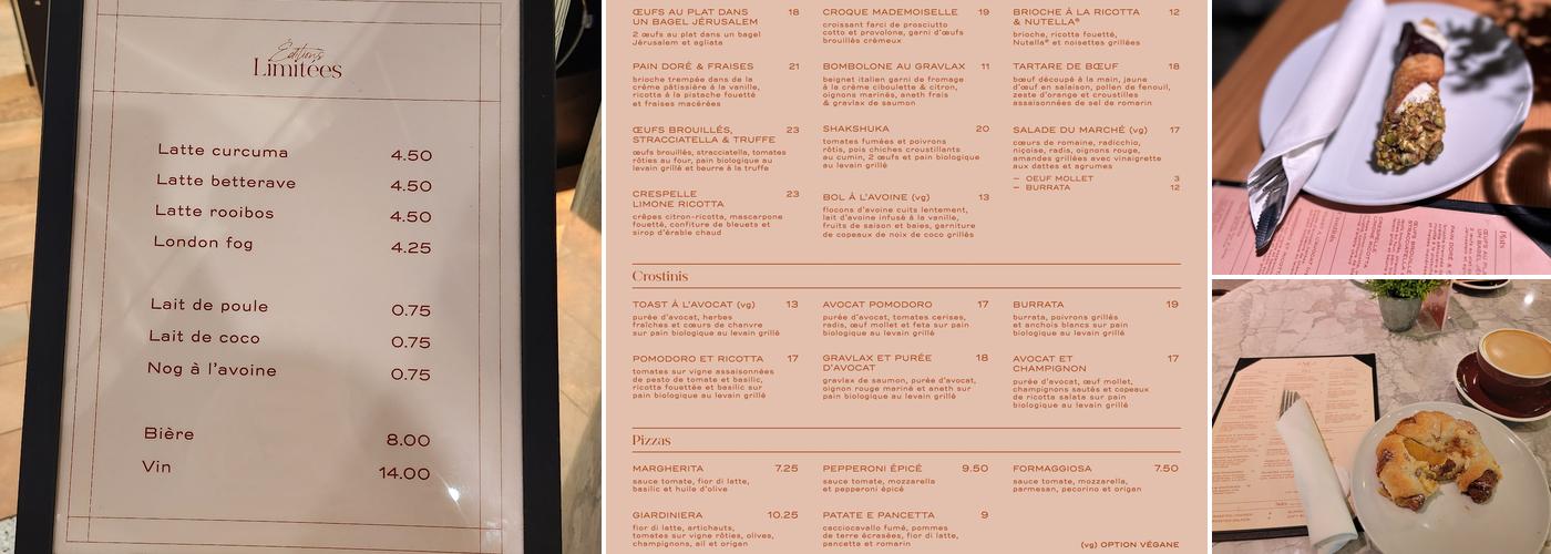 Amea Café Menu