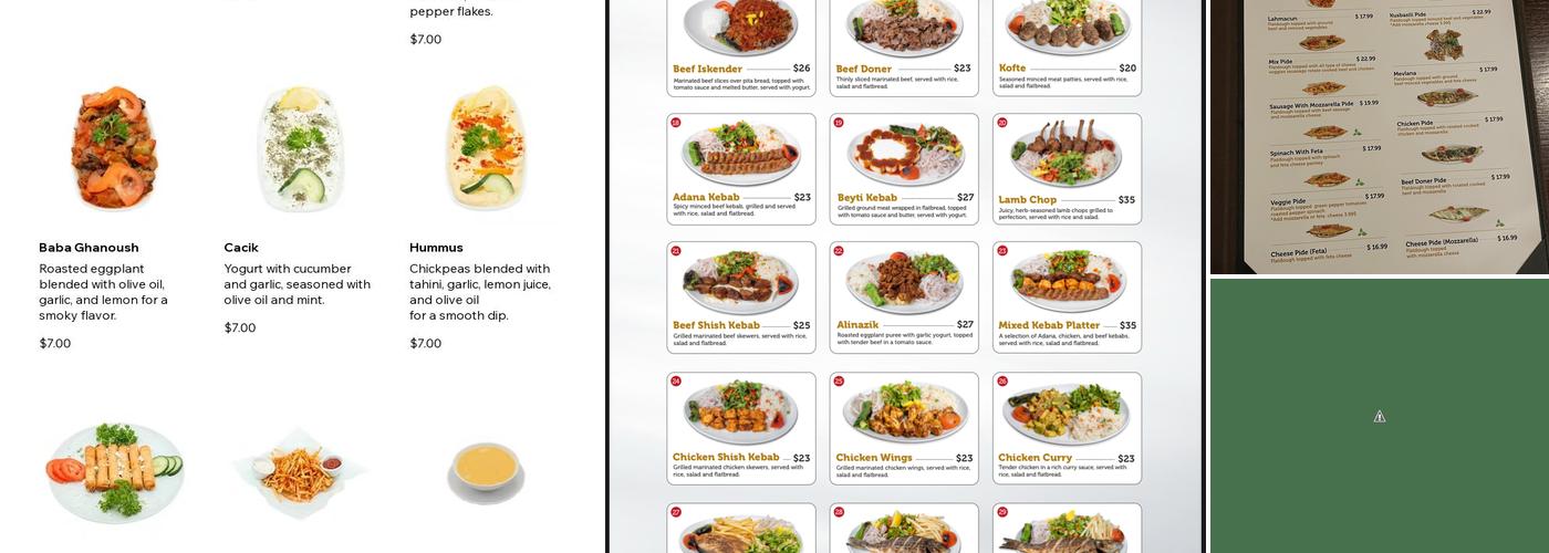 Chef Mustafa Menu