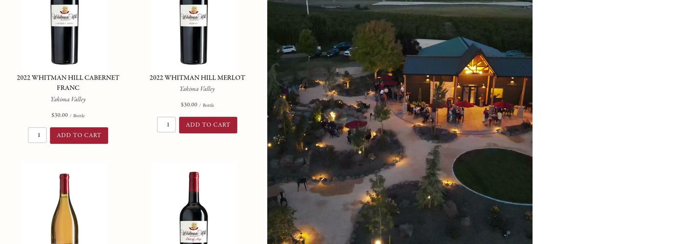 Whitman Hill Winery Menu