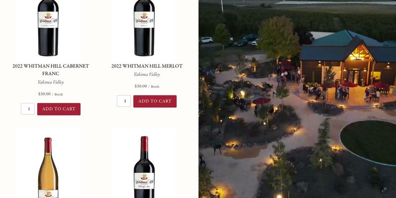 Whitman Hill Winery Menu