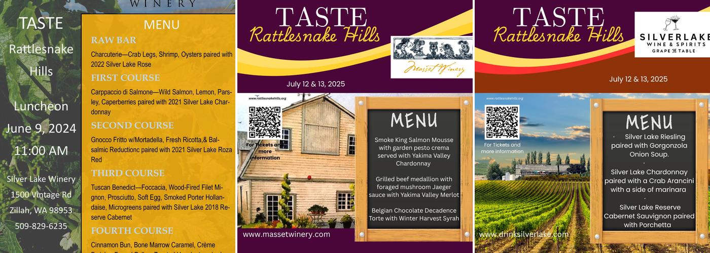 Rattlesnake Hills Wine Trail Menu