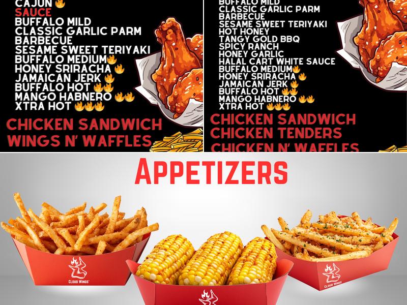Cloud Wings Menu
