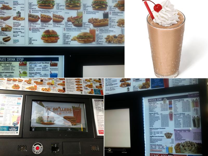 Sonic Drive-In Menu
