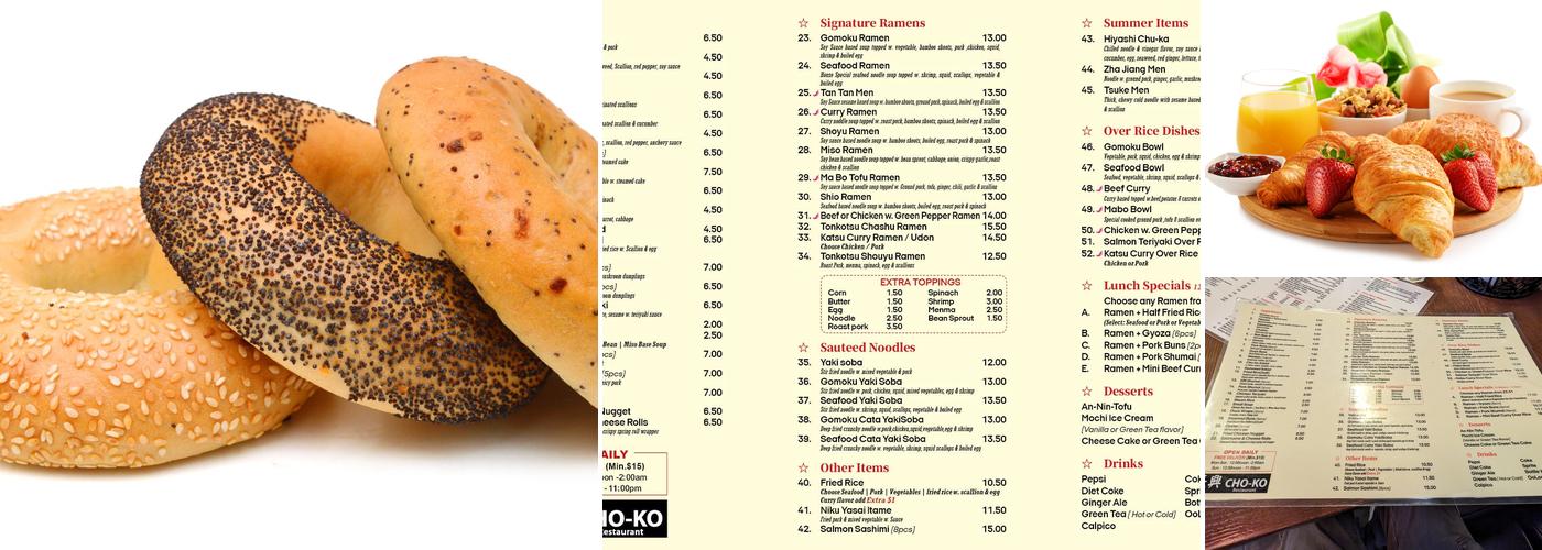 Cho-Ko Menu
