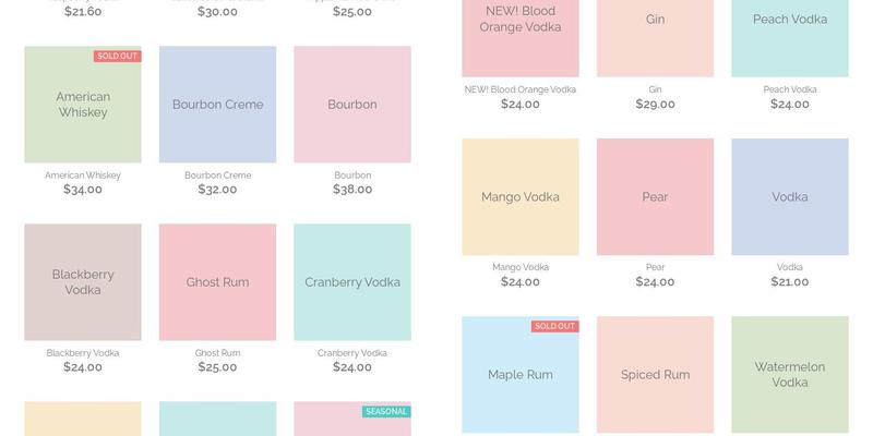 Hungry Run Distillery Menu