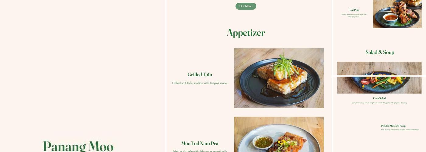 Chomp Chomp Thai kitchen Menu