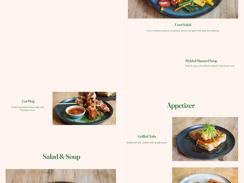 Chomp Chomp Thai kitchen Menu