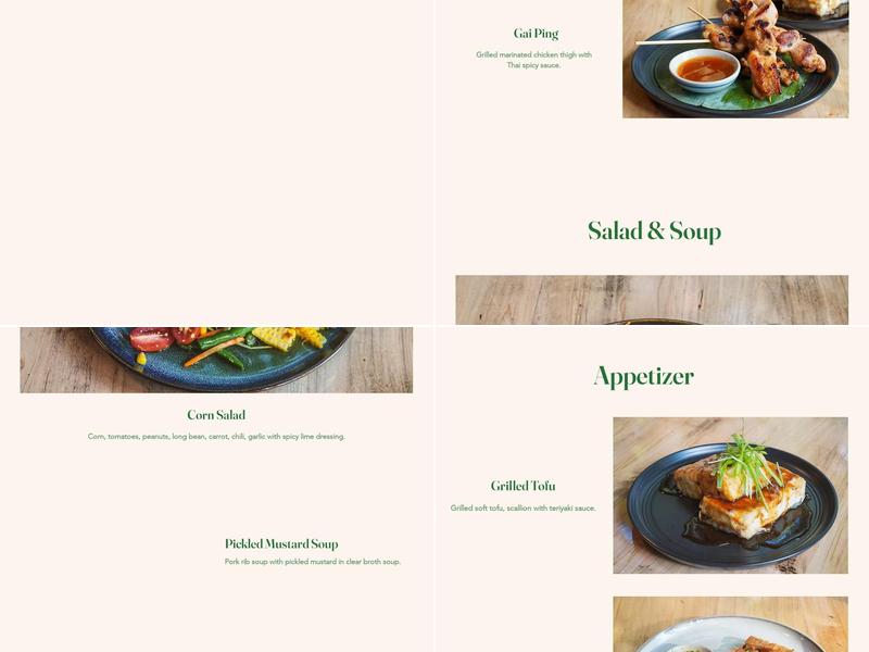 Chomp Chomp Thai kitchen Menu