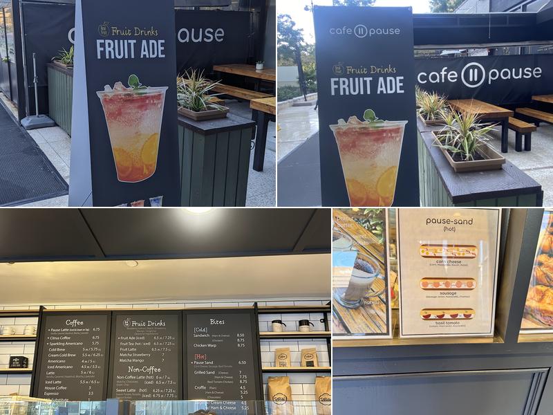 Cafe Pause LA Menu