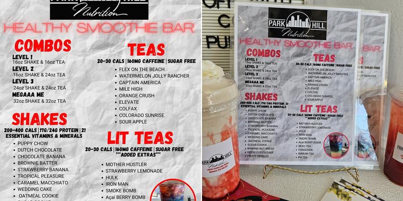 Park Hill Nutrition Menu