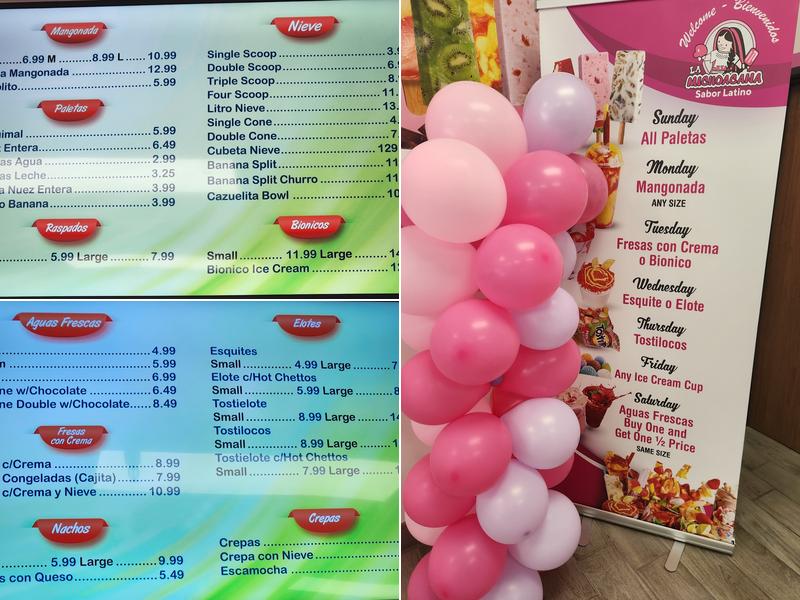 La Michoacana Sabor Latino Menu