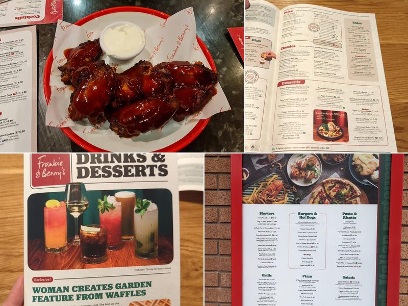 Frankie & Benny's Menu