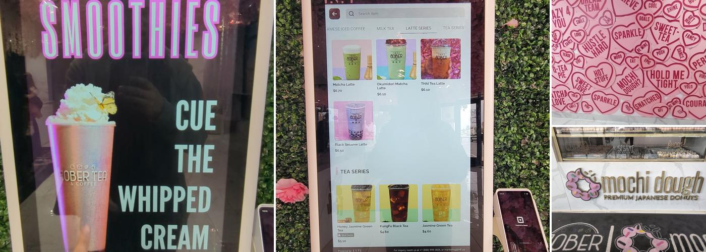 Mochi Dough and Bober Tea Menu