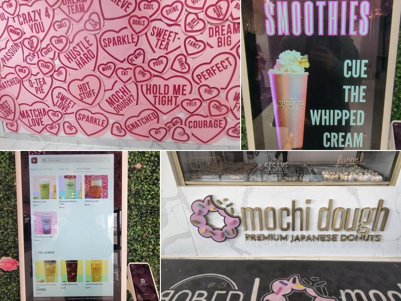 Mochi Dough and Bober Tea Menu