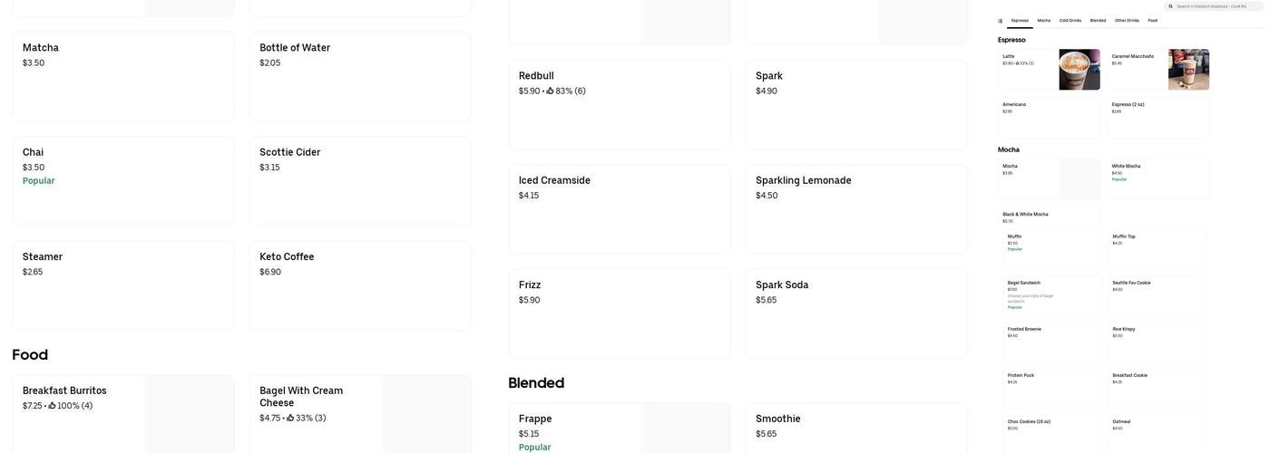 Diedrich Espresso Sedro Woolley Cook Rd Menu