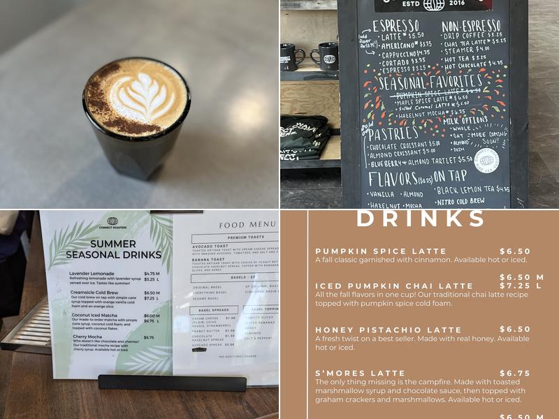 Connect Roasters Menu