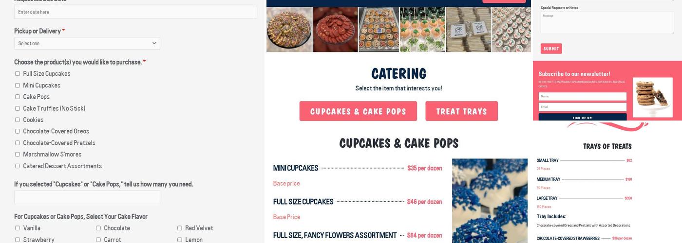 Bake to Square One Menu