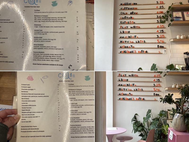 Artshack Cafe/ Bar Menu