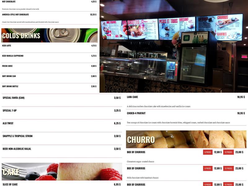 KEBABVILLE ET CHOCO Menu