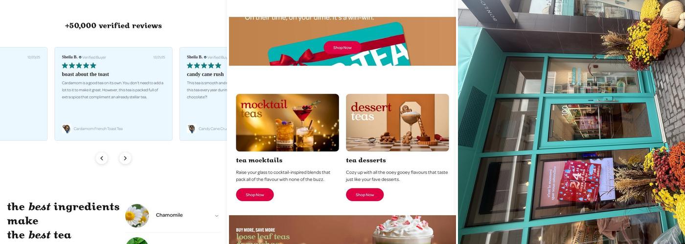 DAVIDsTEA - Quartier DIX30 Menu