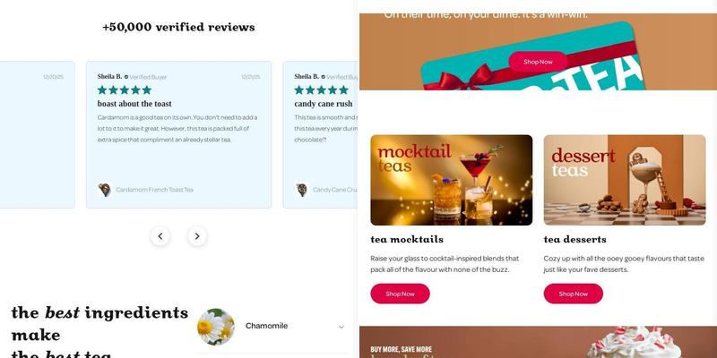 DAVIDsTEA - Quartier DIX30 Menu