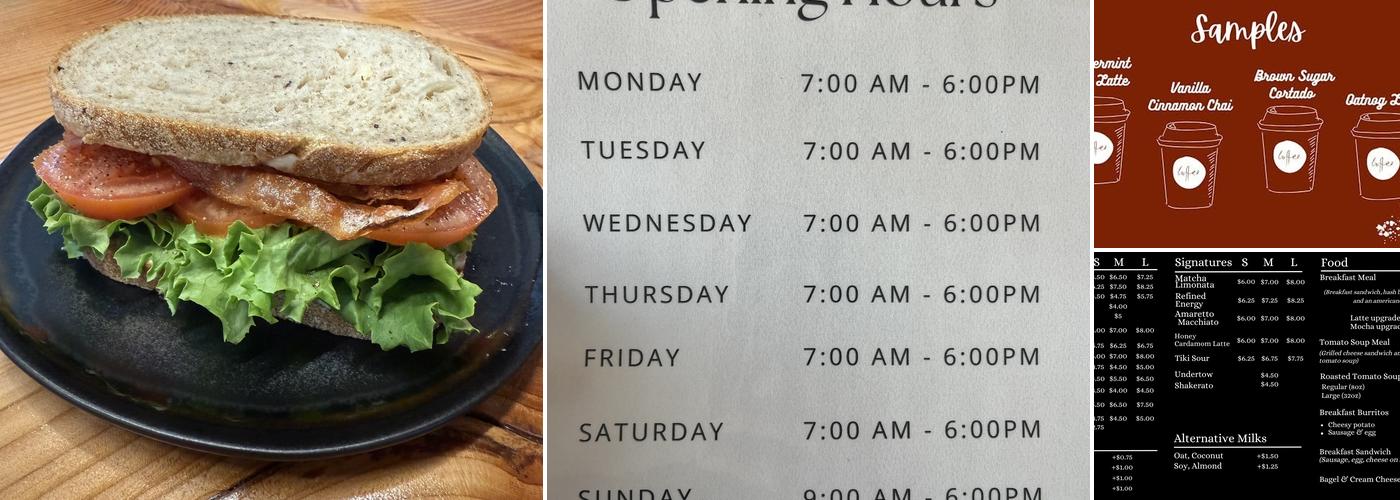Refined Coffee Menu